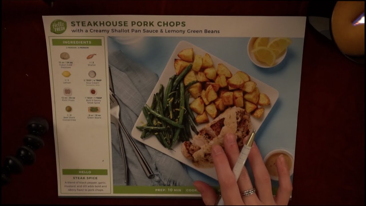 [ASMR] Reading Recipes From Meal Box Cards - Whispered