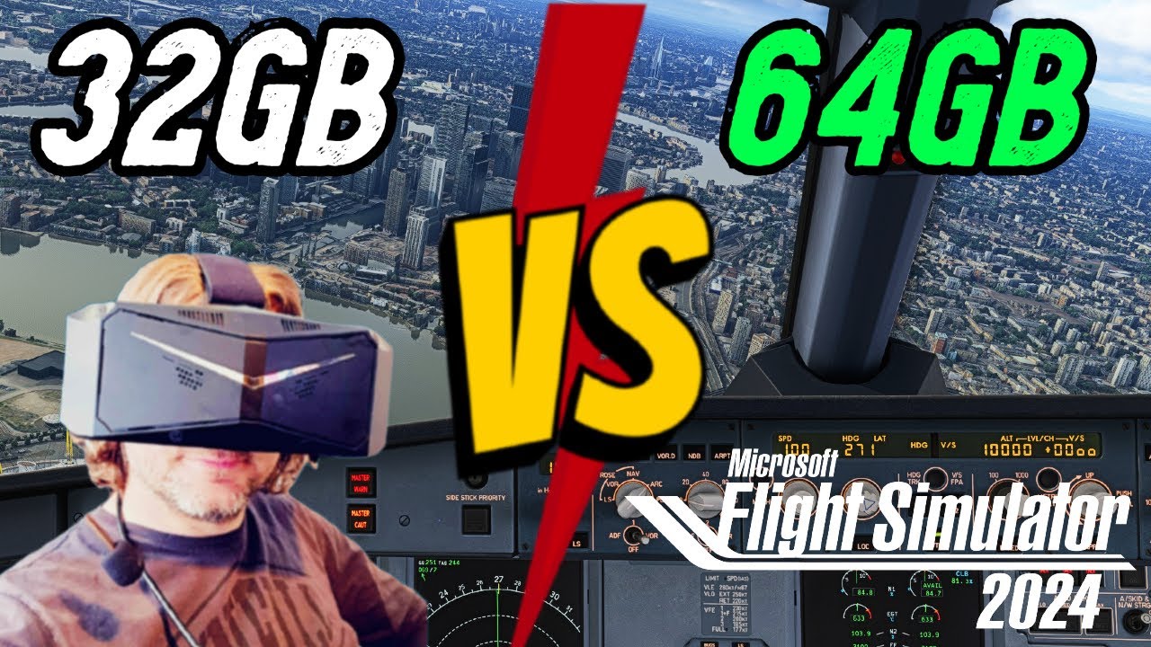 Microsoft Flight Sim 2024 32GB vs 64GB - Should YOU UPGRADE? 2D & VR STRESS TEST! 13900K, 4090
