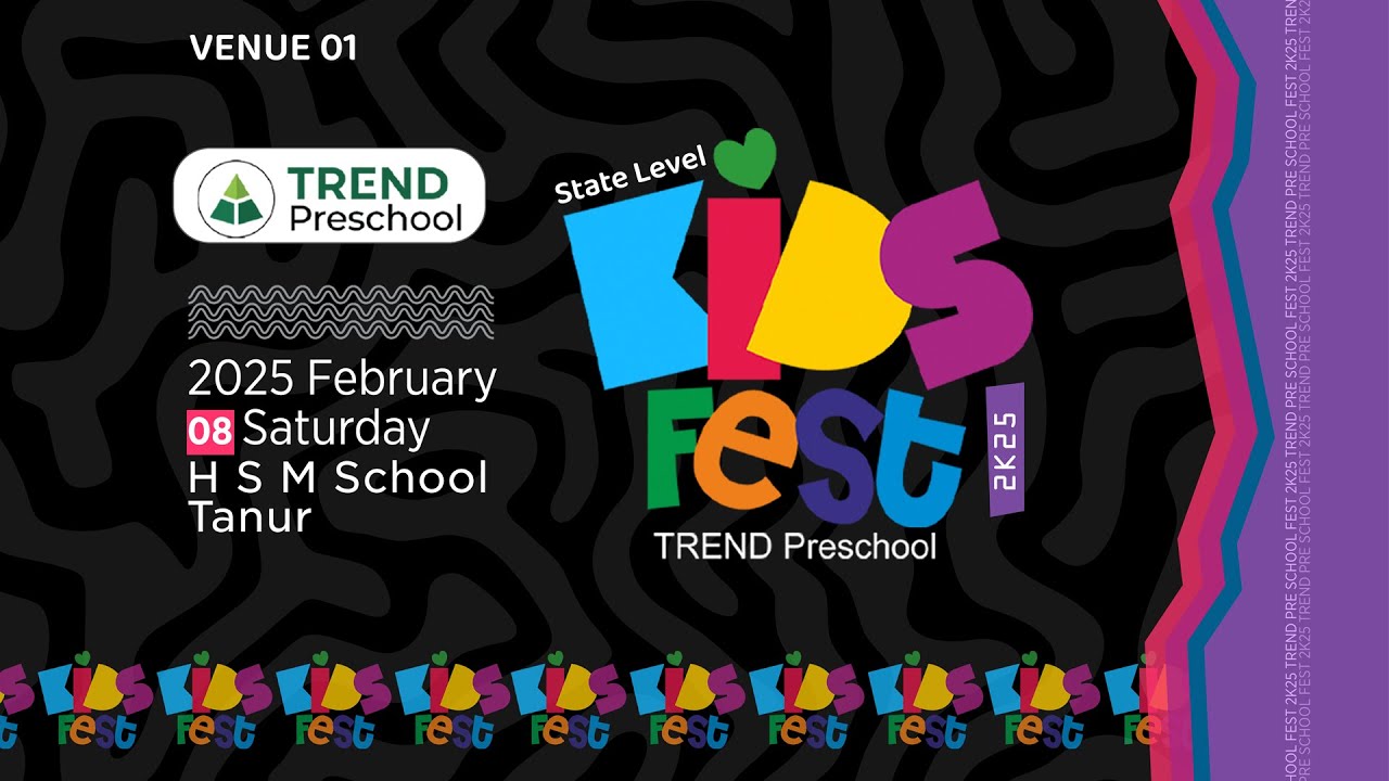 LIVE - TREND PRESCHOOL | STATE LEVEL KIDS FEST 2K25 | THANUR | 08/02/2025