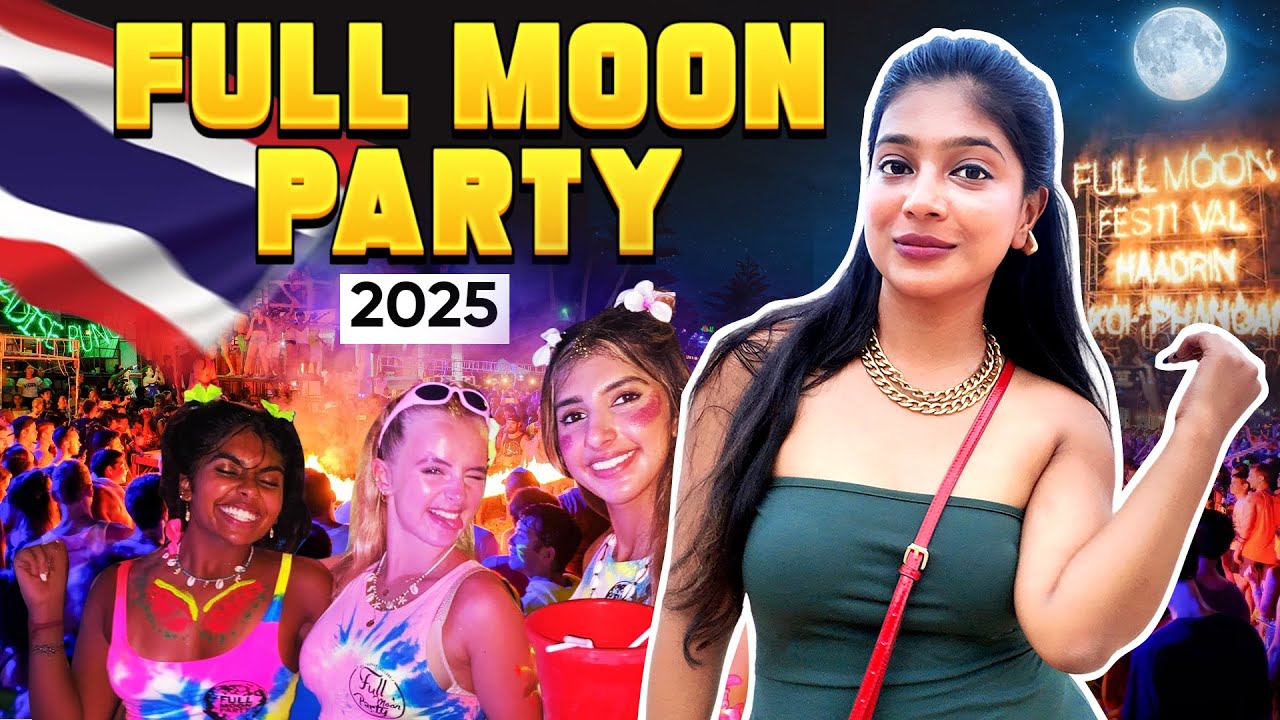 The Original Full Moon Party in Koh Phangan | Thailand Group Trip 🇹🇭🔥