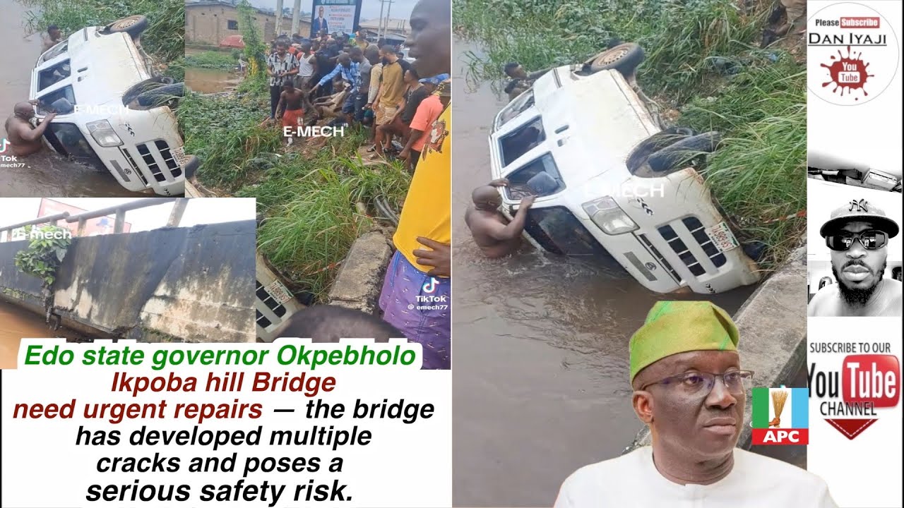 Okpebholo Ikpoba hill Bridge need urgent repairs — the bridge has developed multiple cracks