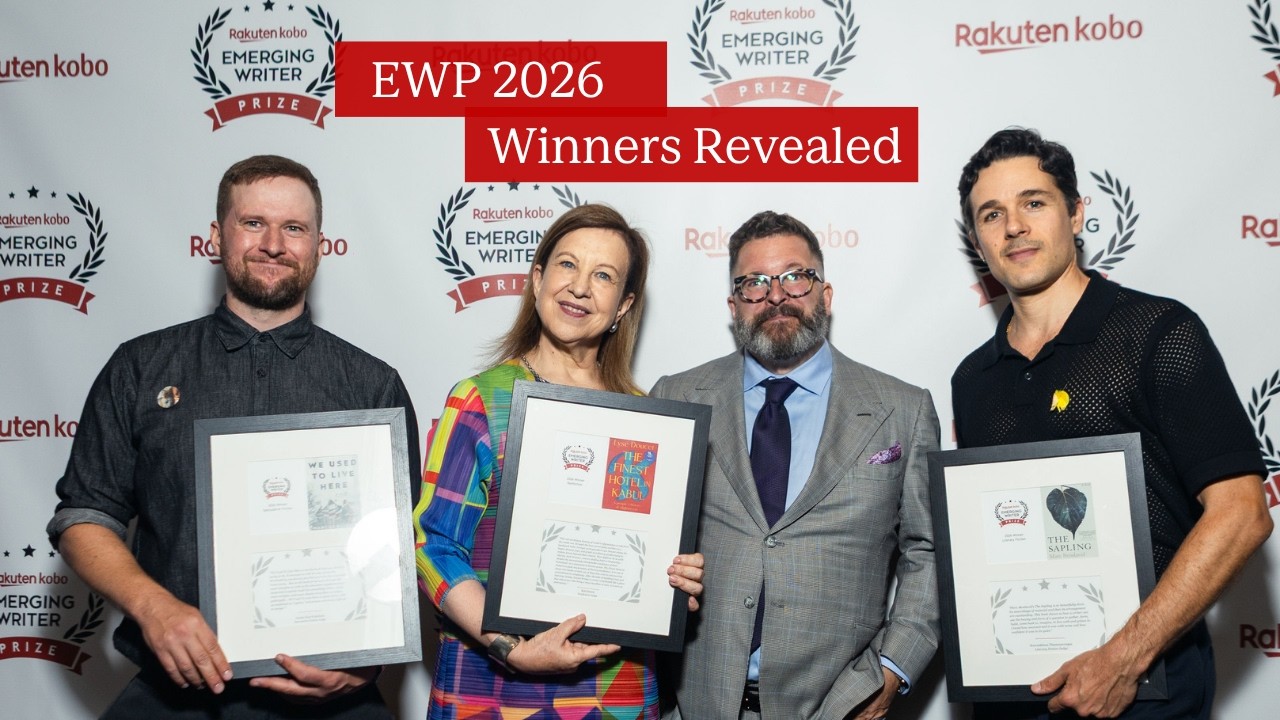 Празднование победы лауреатов премии Rakuten Kobo Emerging Writers Prize 2026 года