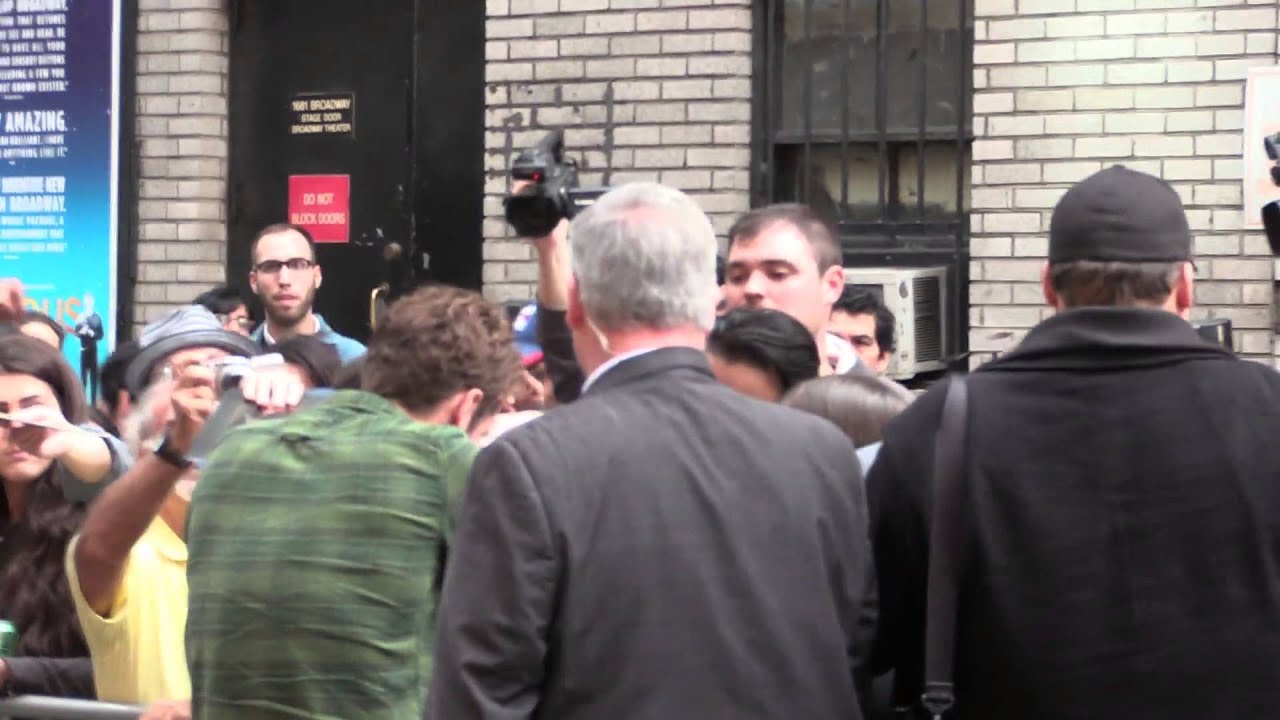 Tom Mison arriving at Letterman Show