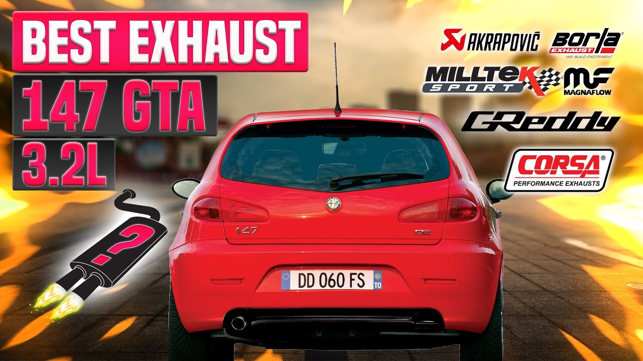 Alfa Romeo 147 GTA Exhaust Sound 3.2 🔥 Wizard,Stock,Supersprint,Acceleration,Straight Pipe,Turbo+