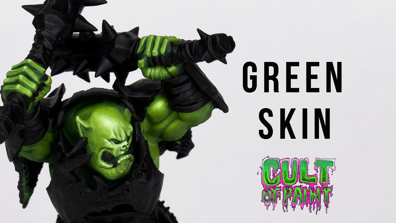 How to paint Orruk, Ork and Orc Skin! For Warhammer Age of Sigmar, 40k 9th Edition & WFB