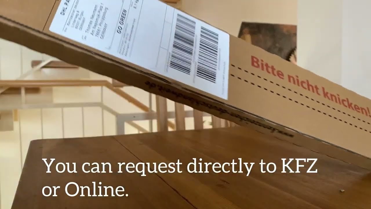 Unboxing | German license Plate