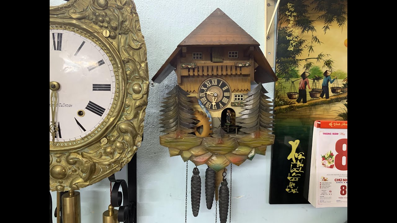 Sửa đồng hồ cuckoo do Đức sản xuất - Germany cuckoo clock repair