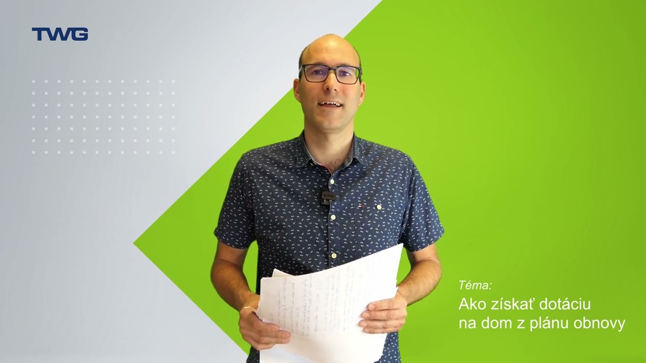 Dotácia na dom z plánu obnovy, to podstatné za menej ako 10 minút