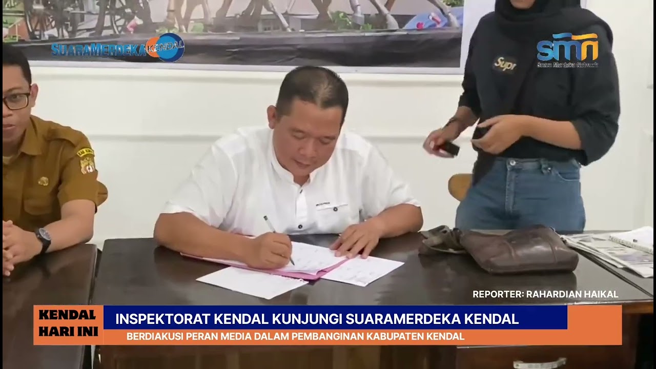 Inspektorat Kendal Kunjungi Suara Merdeka Kendal, Berdiskusi Peran Media dalam Pembangunan Kendal