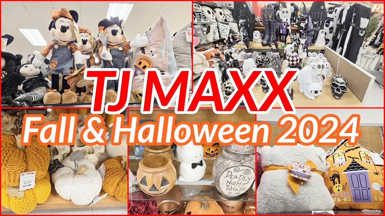 TJ MAXX FALL AND HALLOWEEN DECOR 2024 SHOP WITH ME