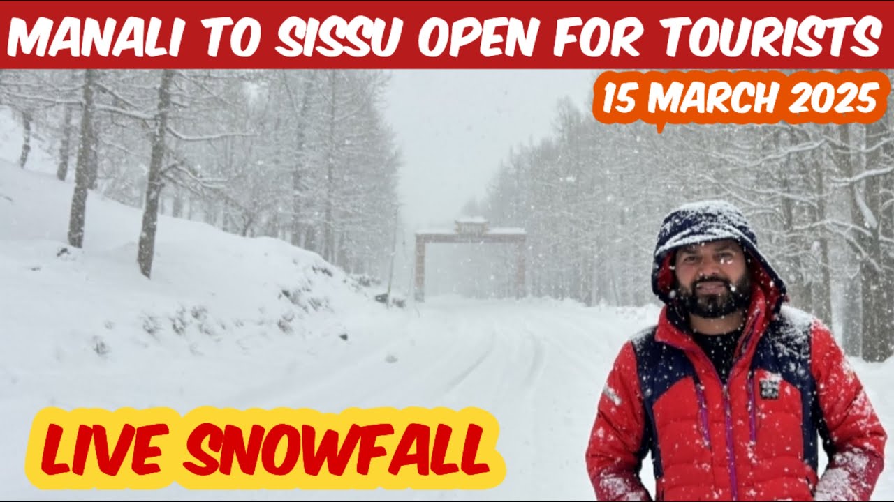 Manali to Sissu via Atal Tunnel OPEN | Tourists Enjoy LIVE Snowfall ❄️