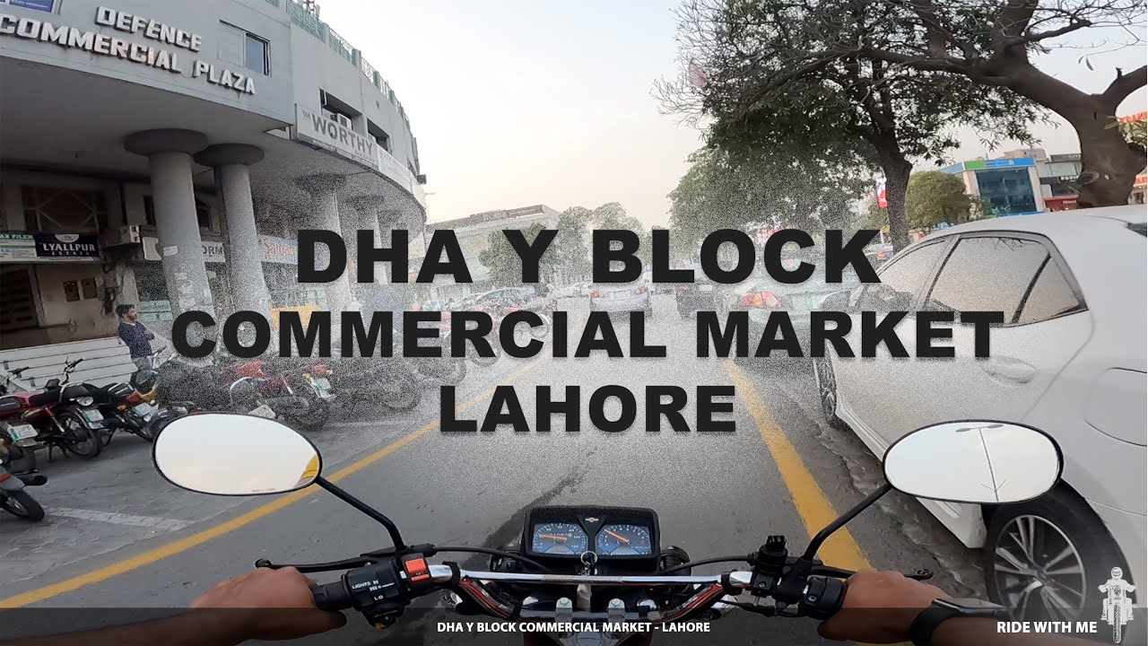 Streets Of Lahore - DHA Y Block Commercial Market - MotoVlog - POV - CG125