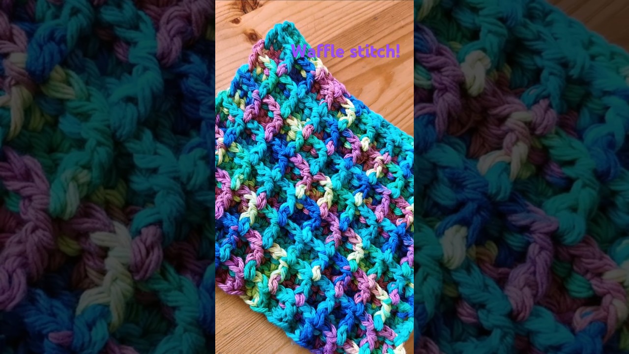 EASY Crochet | How to Crochet WAFFLE pattern with FRONT POST DOUBLE Crochet (FPDC)
