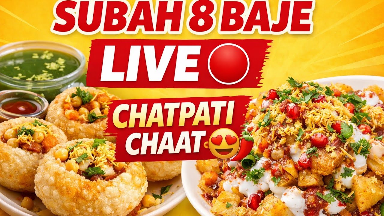 LIVE 8 AM 🔴 | Subah Subah Chatpati Chaat Recipes 😋🌶️”