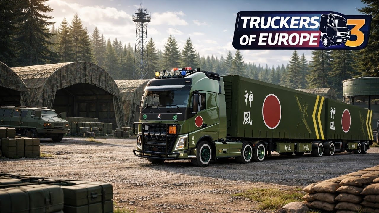 Truckers of Europe 3 Military Truck Delivery | Milano to Lech Heavy Cargo Gameplay | Ultra Graphics🚛