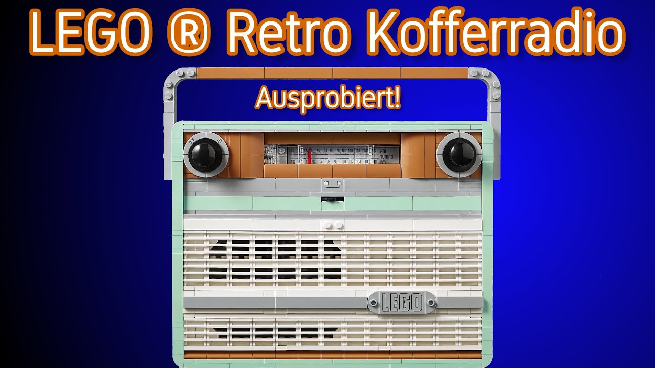 Radiomoderator testet: LEGO® Icons 10334 Retro Kofferradio 📻