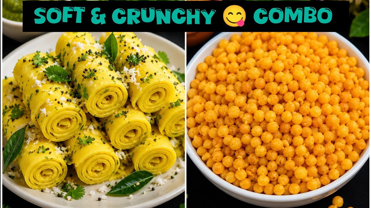 🥹 आगे से बाजार से नहीं आयेगी🤔? सब ने ऐसा ही कहा Soft Khandvi + Crunchy Boondi 