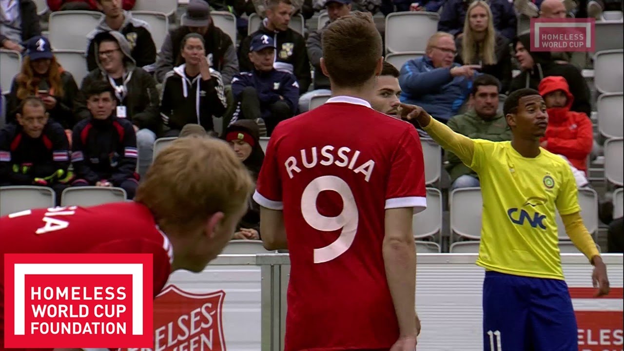 Oslo 2017 - Men's Homeless World Cup Semi Final - Brazil v Russia