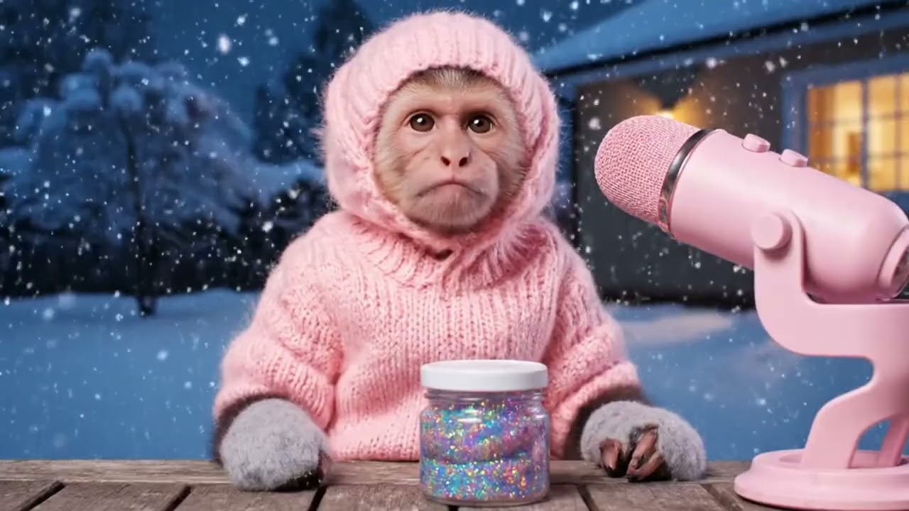Pink Monkey Doing ASMR - Female