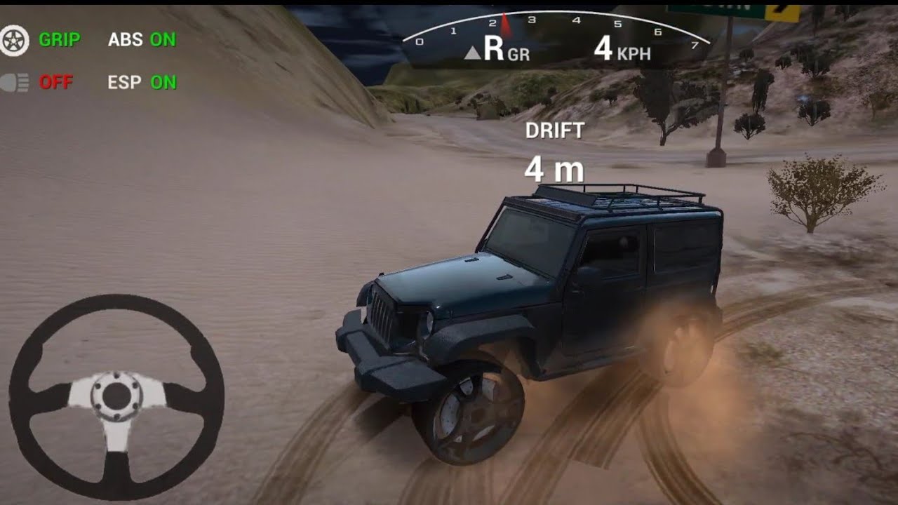 Mahindra black thar Simulator Android Gameplay video _android games #games