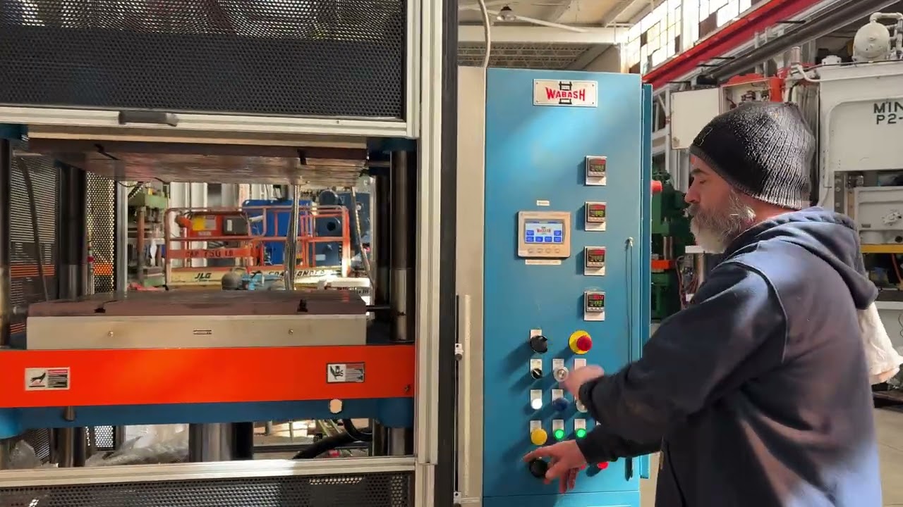 100 Ton Wabash Hyd. Press with Heated Plattens. 