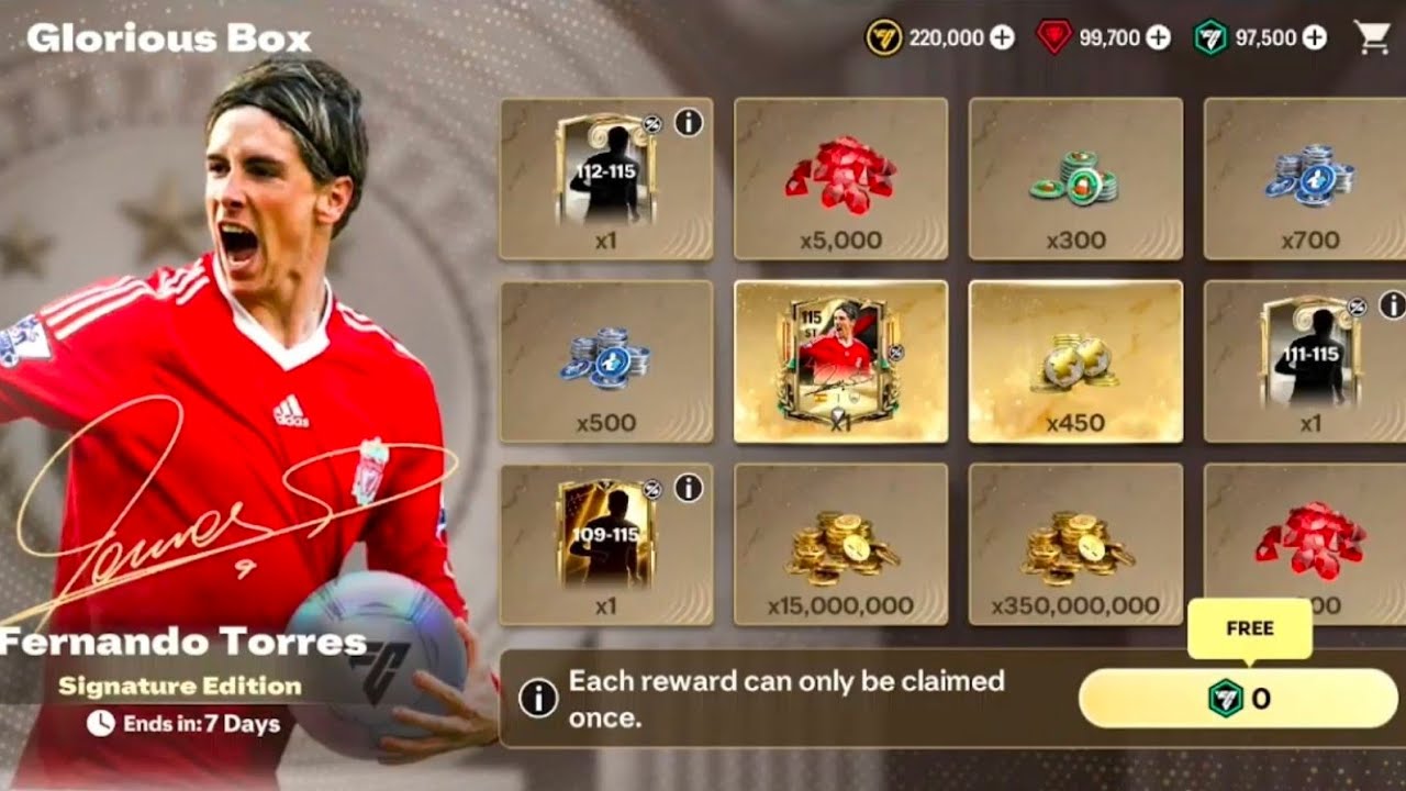 GLORIOUS ERA EVENT 115 OVR FERNANDO TORRES LIVERPOOL OFFICIAL PLAYERS LEAKS FC MOBILE 26!