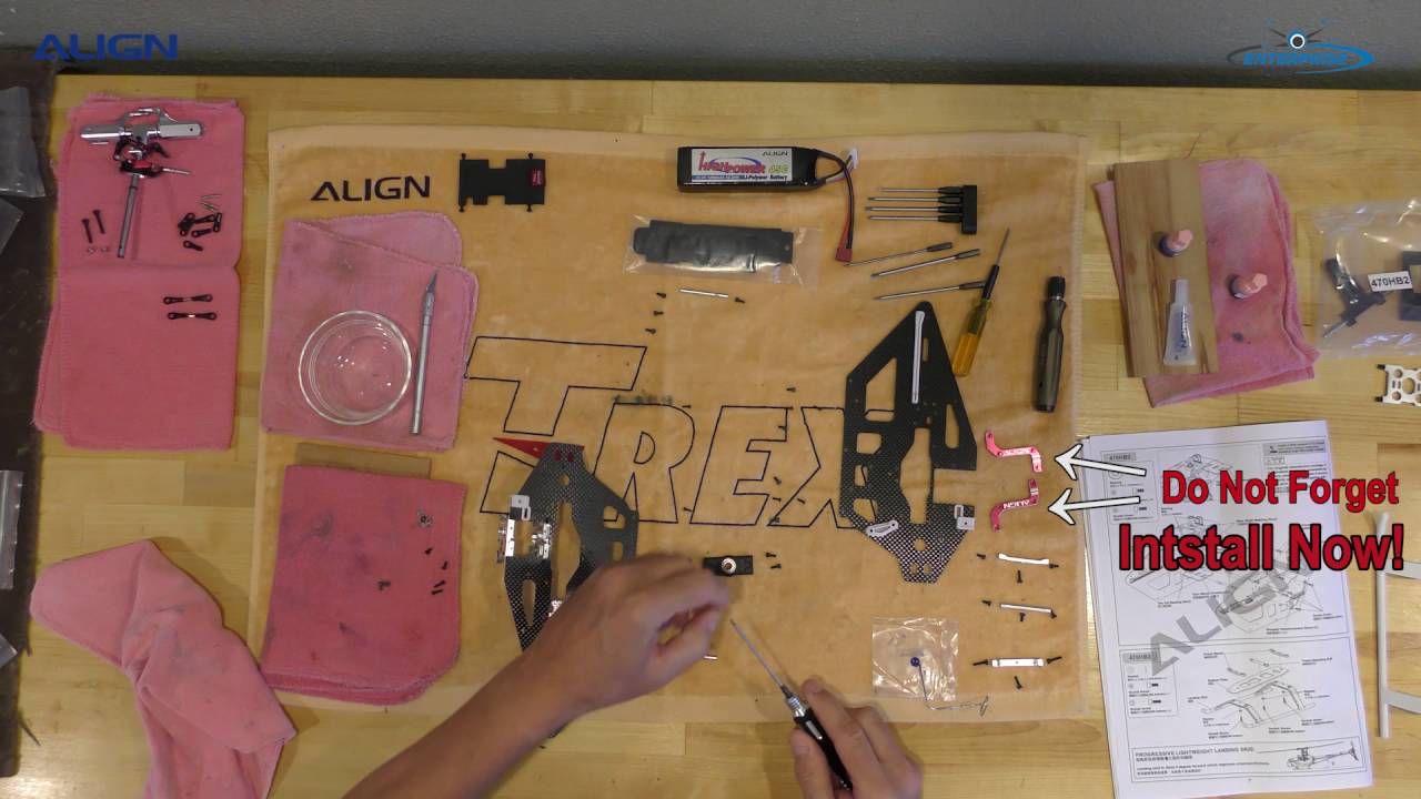 TREX 470LM Dominator Detailed Build - Frame Assembly