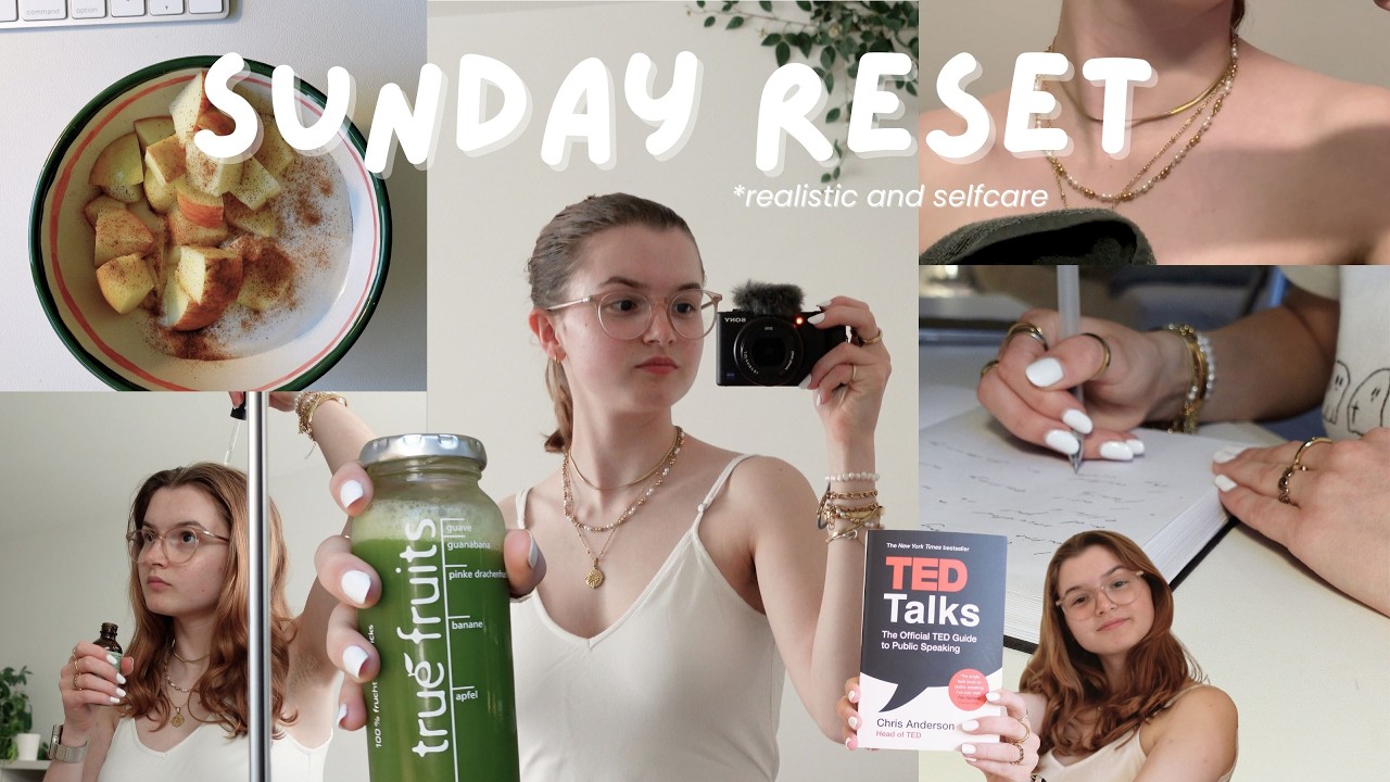 SUNDAY RESET VLOG ☁️🌸 | weekly prep, morning routine, self care, everything shower, relaxation
