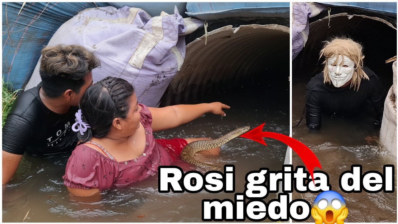 ‼️Rosi Grita del Miedo Una Enorm3 S3rpiente😱El Hombre En Mascarado Los Corre😭