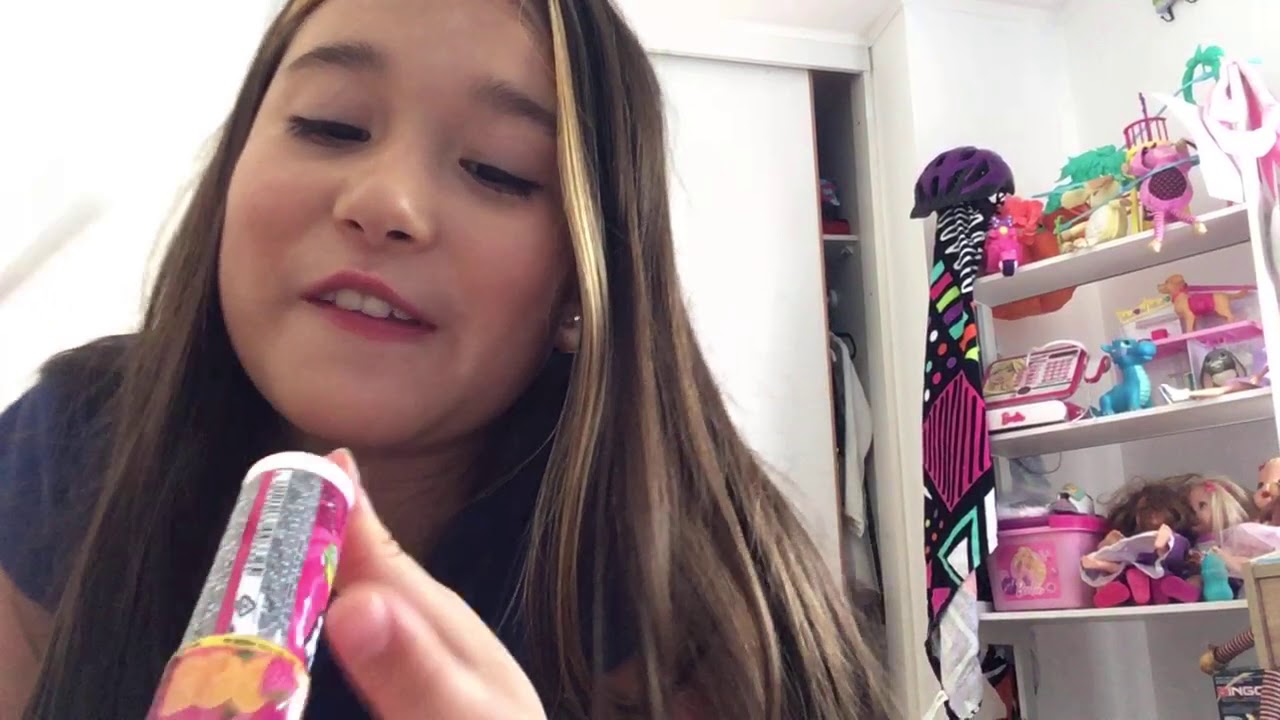 Probando un push pop de frambuesa con limonada