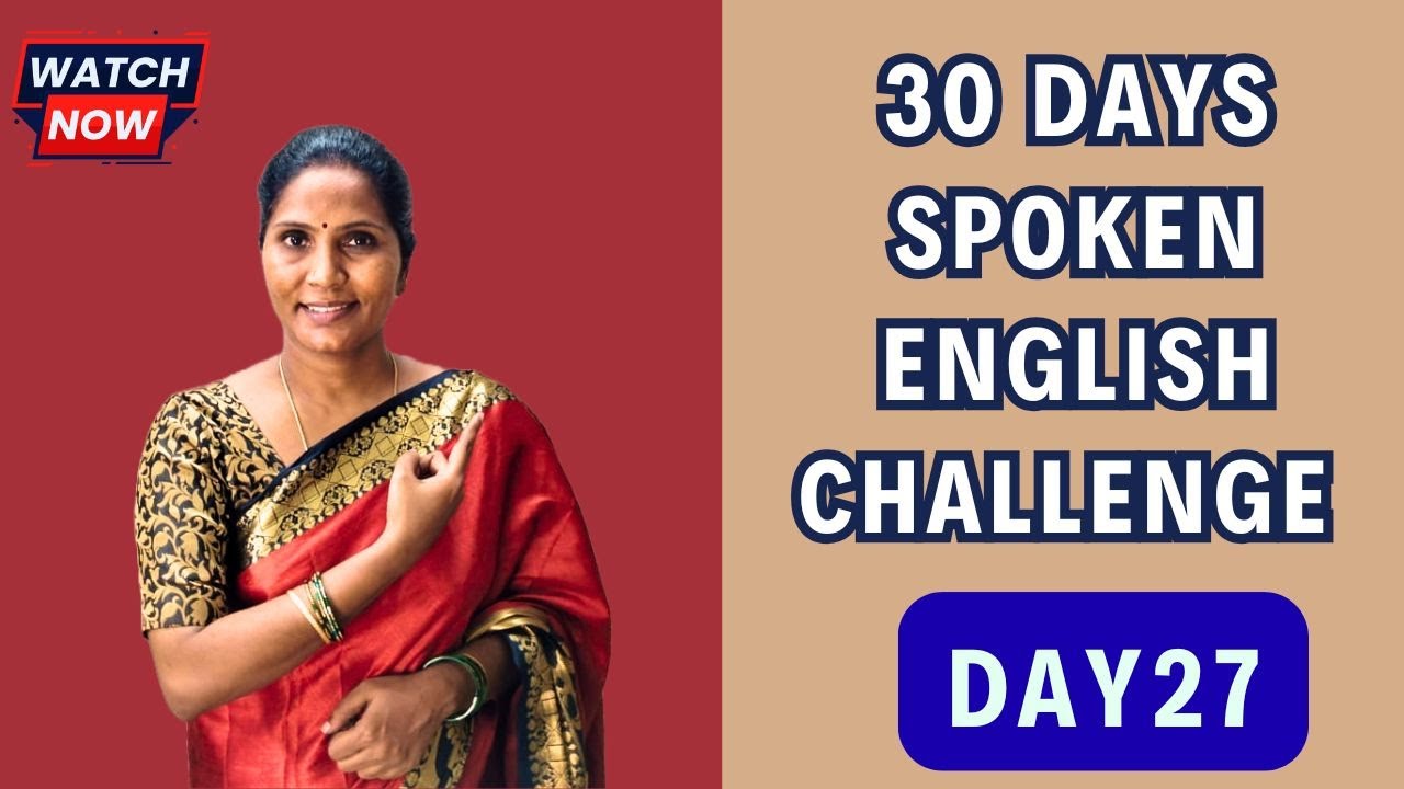 30 Days Spoken English Challenge - Day 27  | Spoken English | #englishgrammar  #kakkan