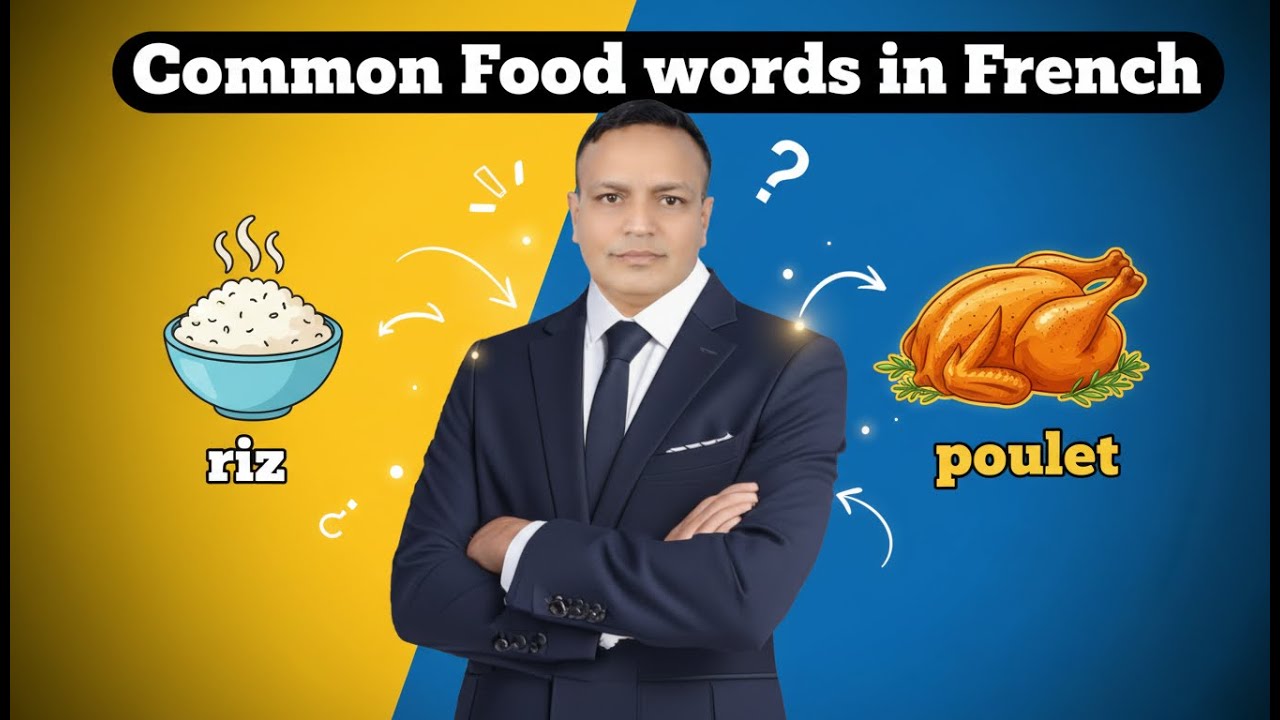 Learn Common Food Words in French – Perfect for DELF, Travel & Daily Conversation!