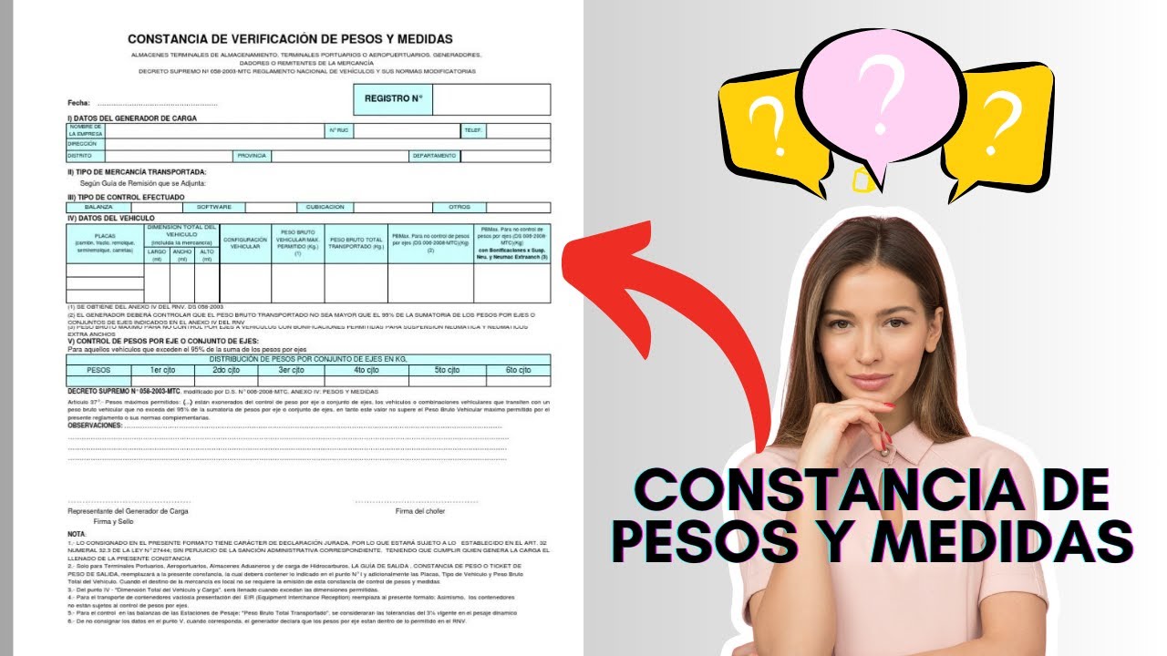Aprende sobre la constancia de Pesos y Medidas