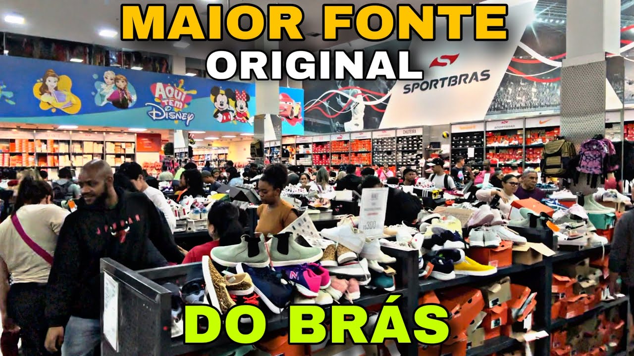 Brás - sp outlets barato de tênis e roupas, fonte original fui em várias Outlets no Brás