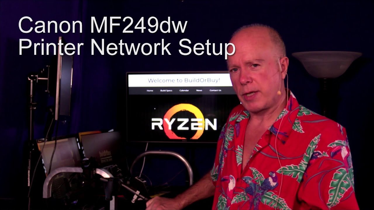 Canon MF249dw Laser Printer Network Setup