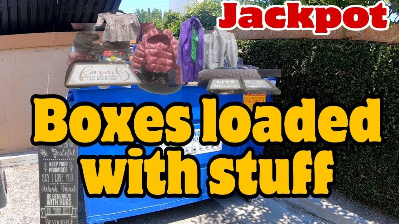 I FOUND BOXES LOADED WITH STUFF WHILE DUMPSTER DIVING AT LUXURY APARTMENTS