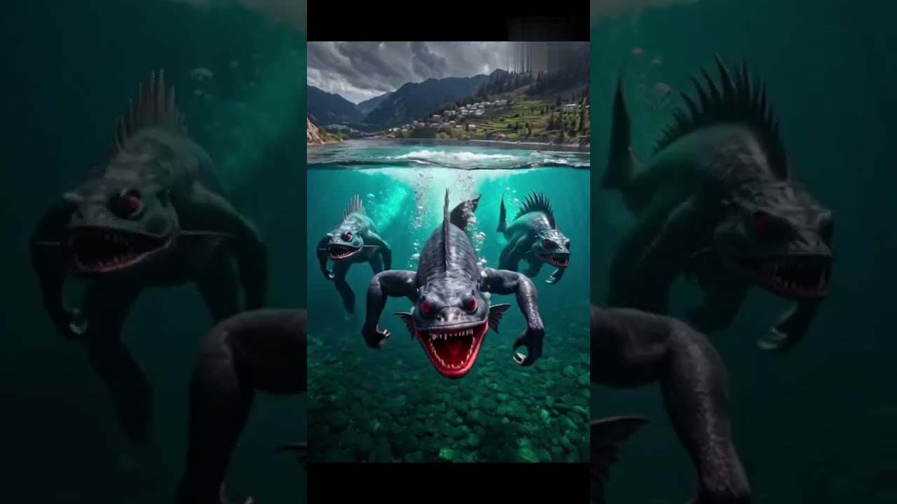 Monster Fish Attack on Village 😱 | Dam Disaster | Superhero&Dragon Save people| Fantasy Action Movie
