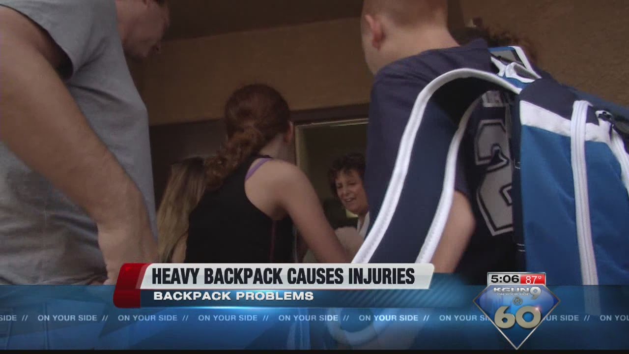 Heavy backpacks can cause long term effect