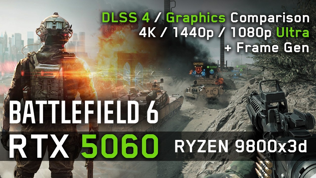 RTX 5060 in Battlefield 6 - 4K / 1440p / 1080p - Ultra Settings + ALL Graphics TESTED!
