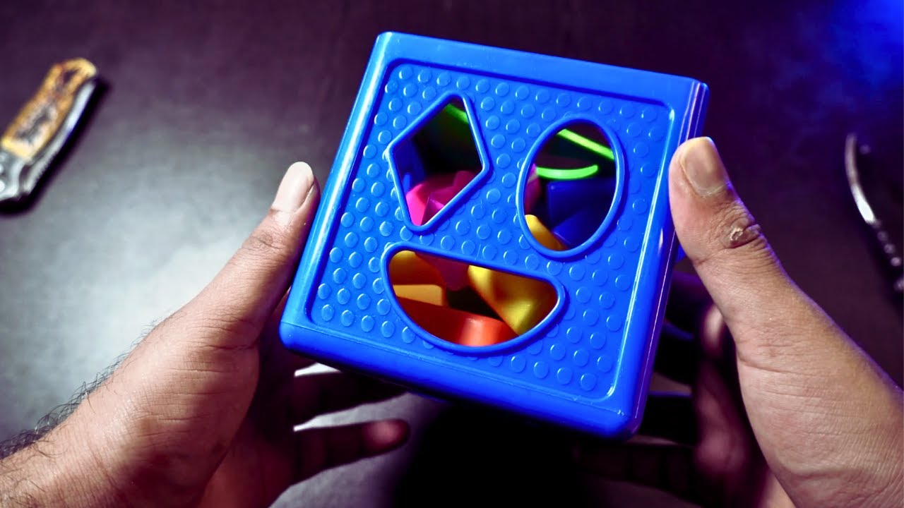 ASMR Unboxing Colorful Shape Sorting Toy | Visual Satisfaction for Adults