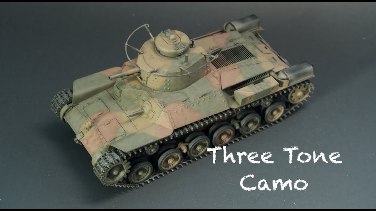 Assembly and Airbrush Painting of a Japanese Tank - Tamiya 1/35 Type 97 Chi-Ha