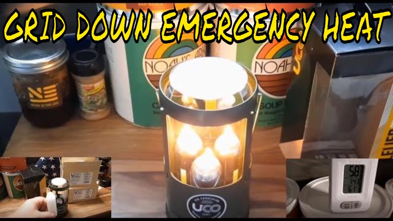 EMERGENCY HEAT - UCO CANDLELIER - HEAT A 120 SQUARE FOOT SPACE IN BELOW FREEZING TEMPERATURES
