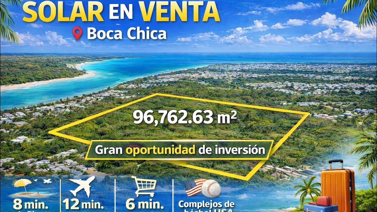 Venta de Solar Boca Chica Santo Domingo República Dominicana