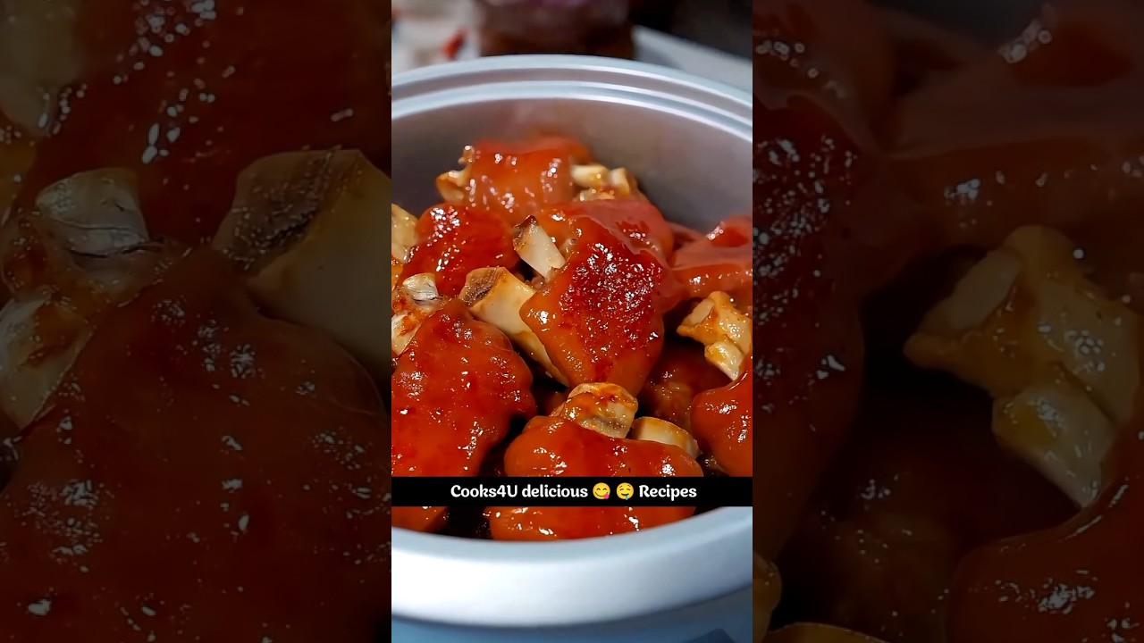 Delicious pork feet recipe😋pork legs🤩 cooking Recipes🥰 #cooking #bbqfoodbeefusa #food