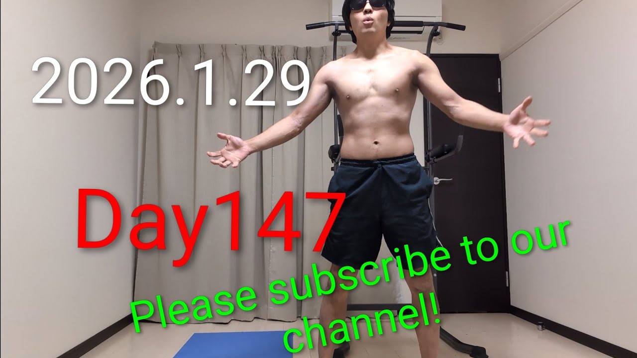 【Donchan's Muscle Training Daily Report】Day147 #muscleTraining  #チンニング　#pullups　#calisthenics