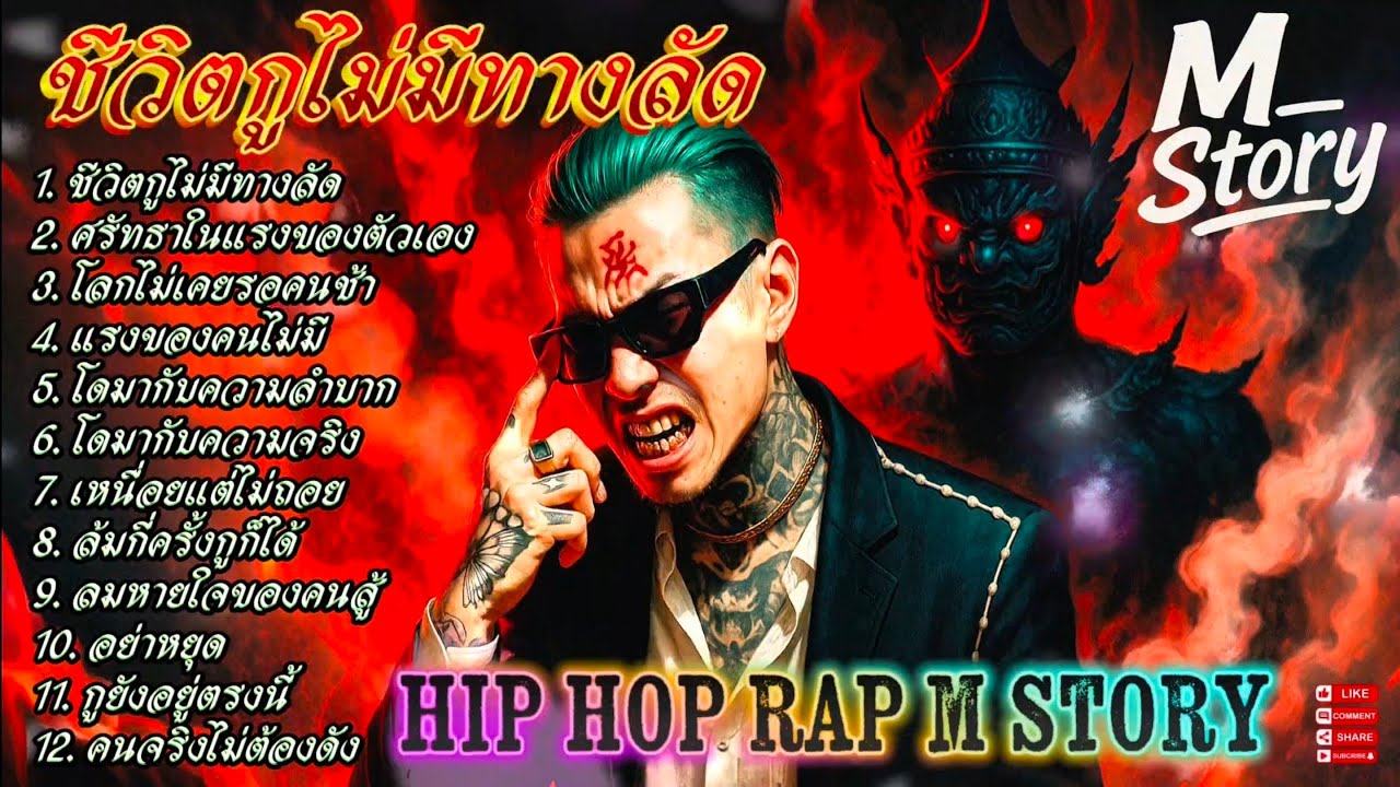 ชีวิตกูไม่มีทางลัด 👊✌🔥รวมเพลงแร๊ป🔥 #raphiphop #rap #hiphop #แร็ปไต้ดิน #rap2025 #trap
