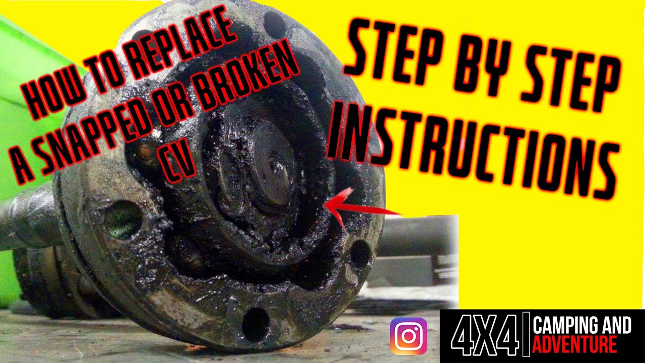 How To Replace A Damaged Or Snapped CV (Mitsubishi Triton)