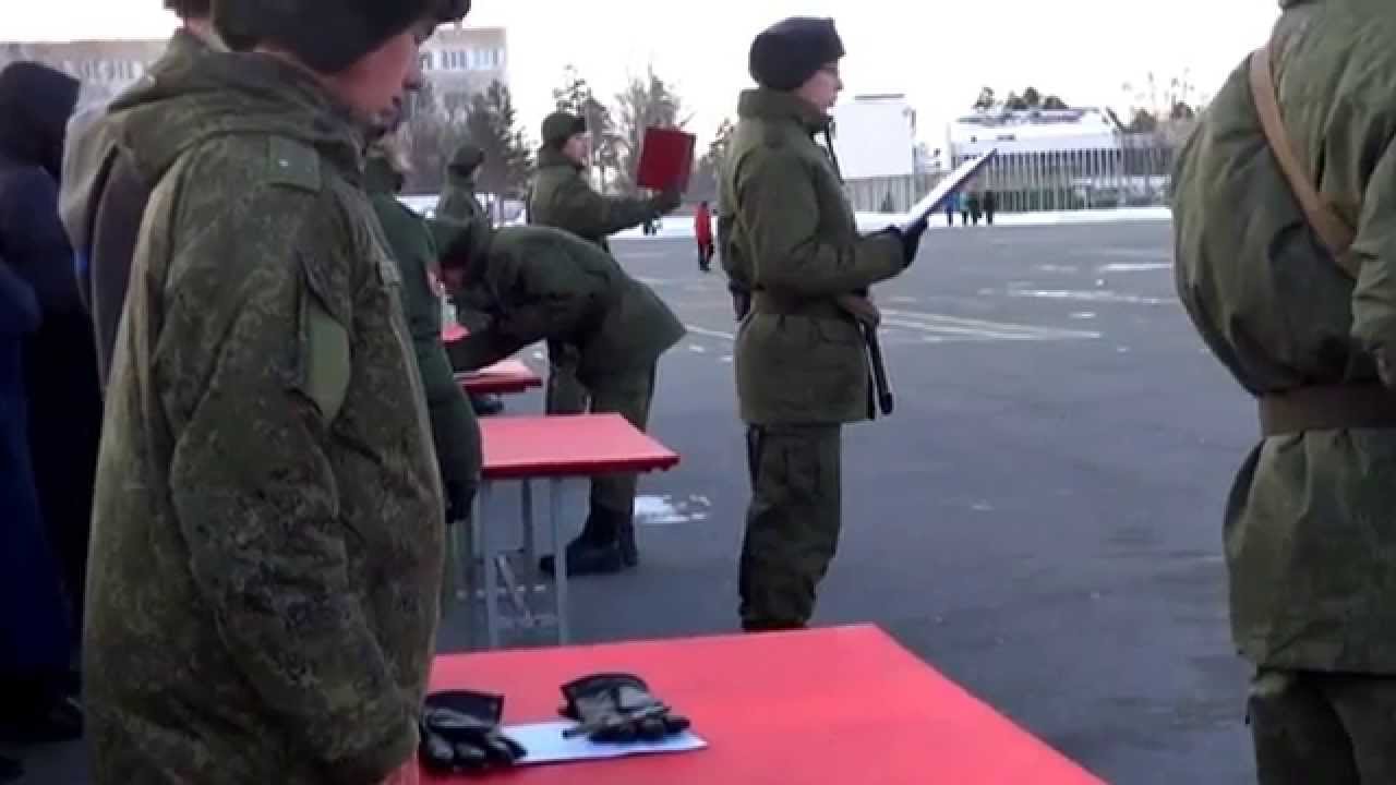 Присяга - в/ч 89547 14.12. 2014 г. (Чебаркуль)