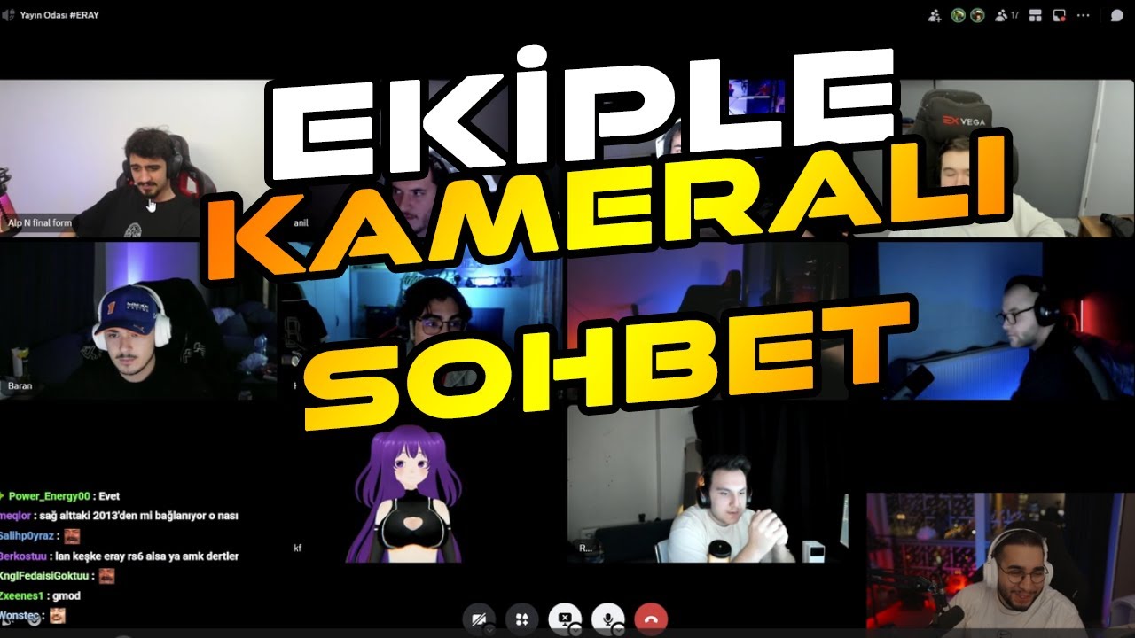 ERAY - EKİPLE KAMERALI SOHBET EDİYOR! EĞLENCELİ MUHABBET @erayozkenar