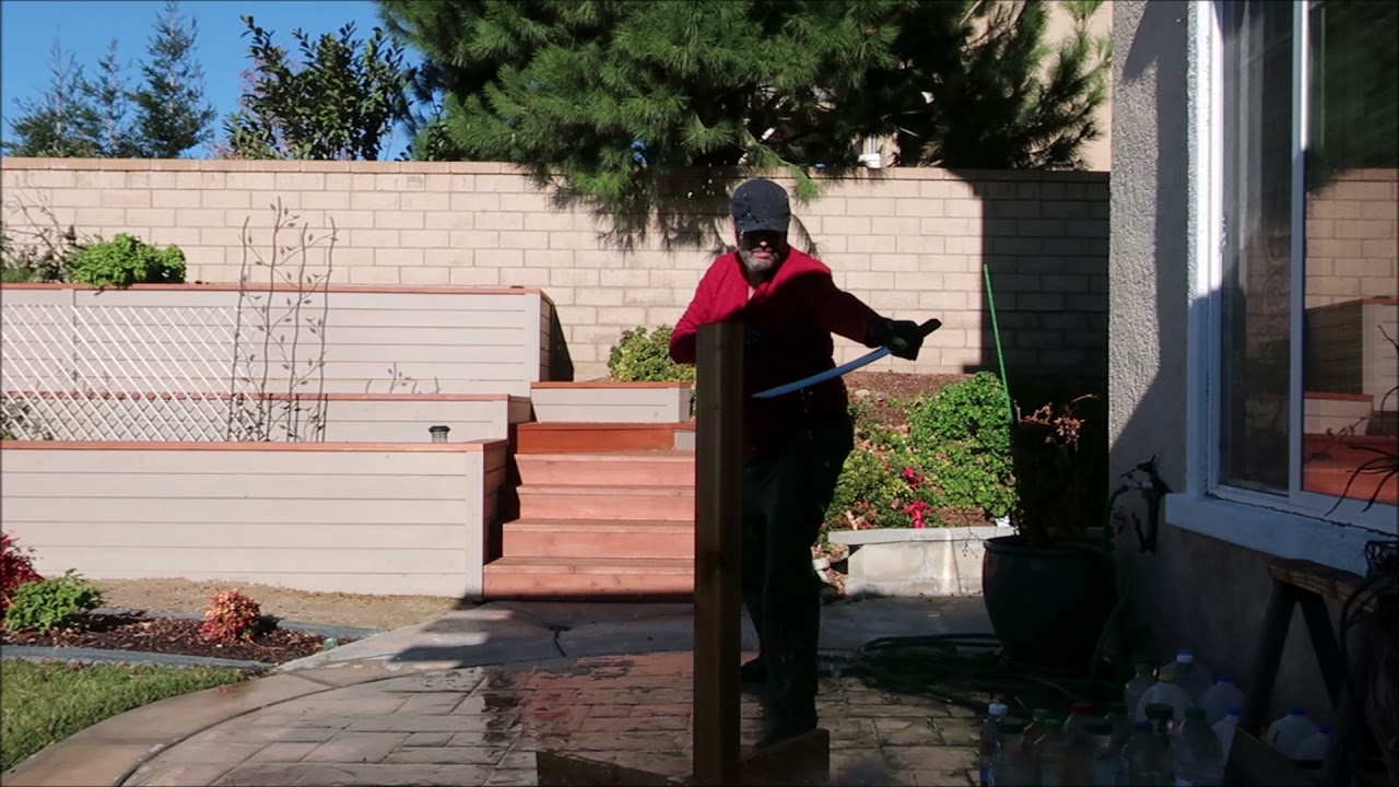 Hanwei Lion Dog Katana Cutting Footage